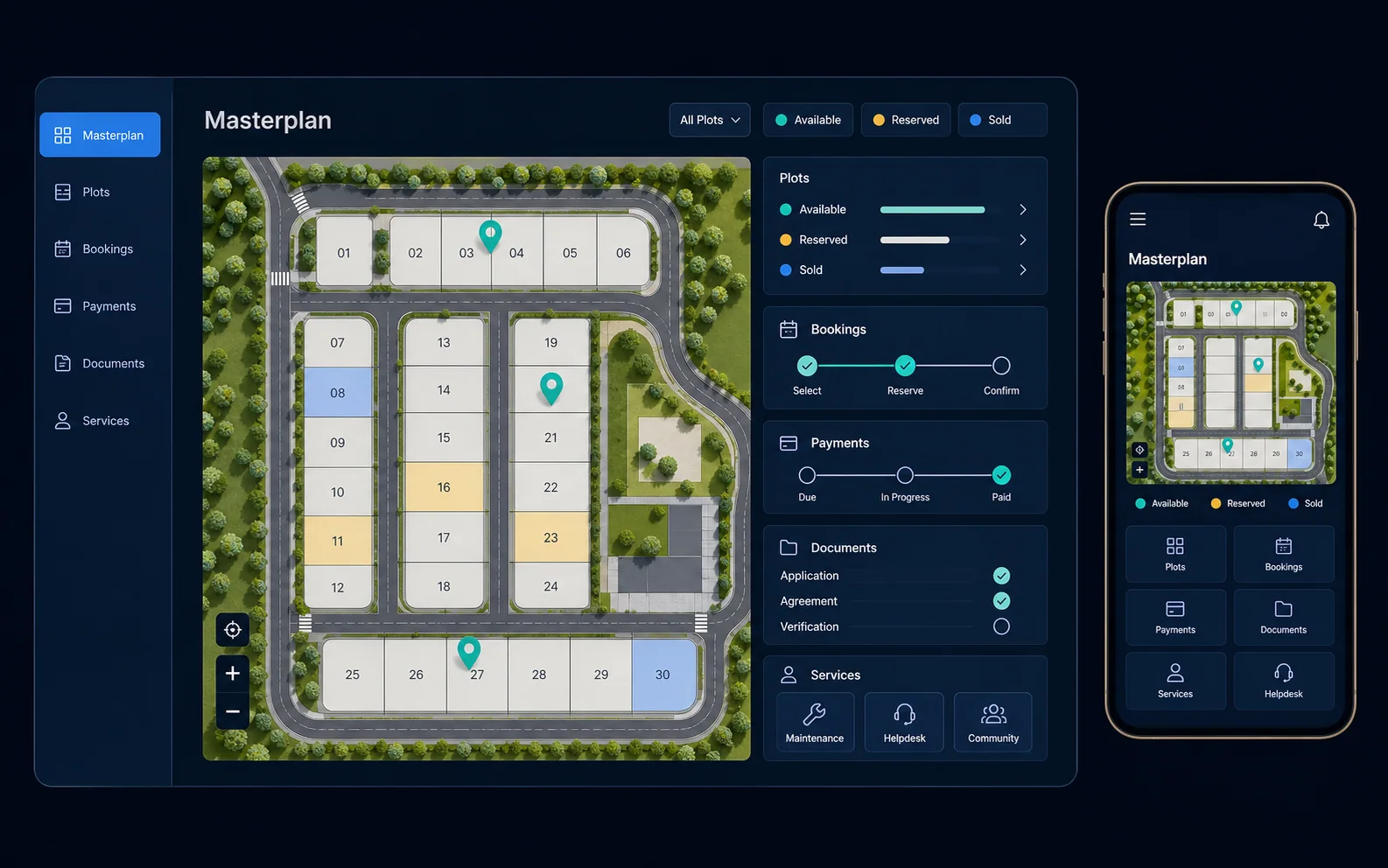 interface for property inventory and management